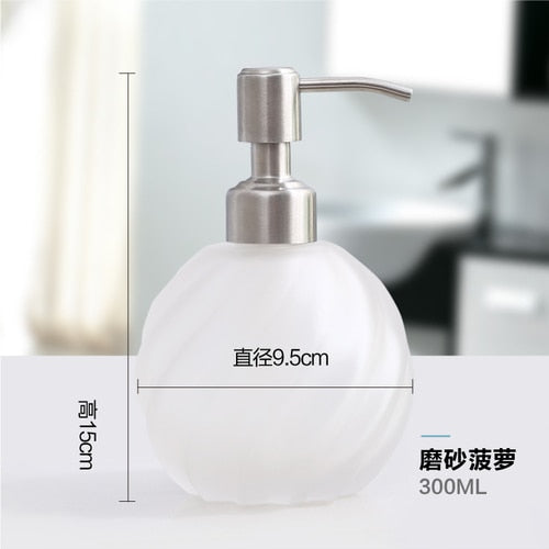 New 300ml Glass Soap Dispenser