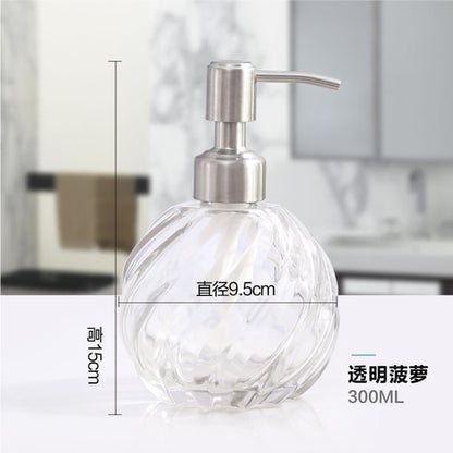 New 300ml Glass Soap Dispenser