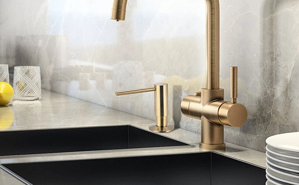 Gold Sink Soap Dispenser For Kitchen