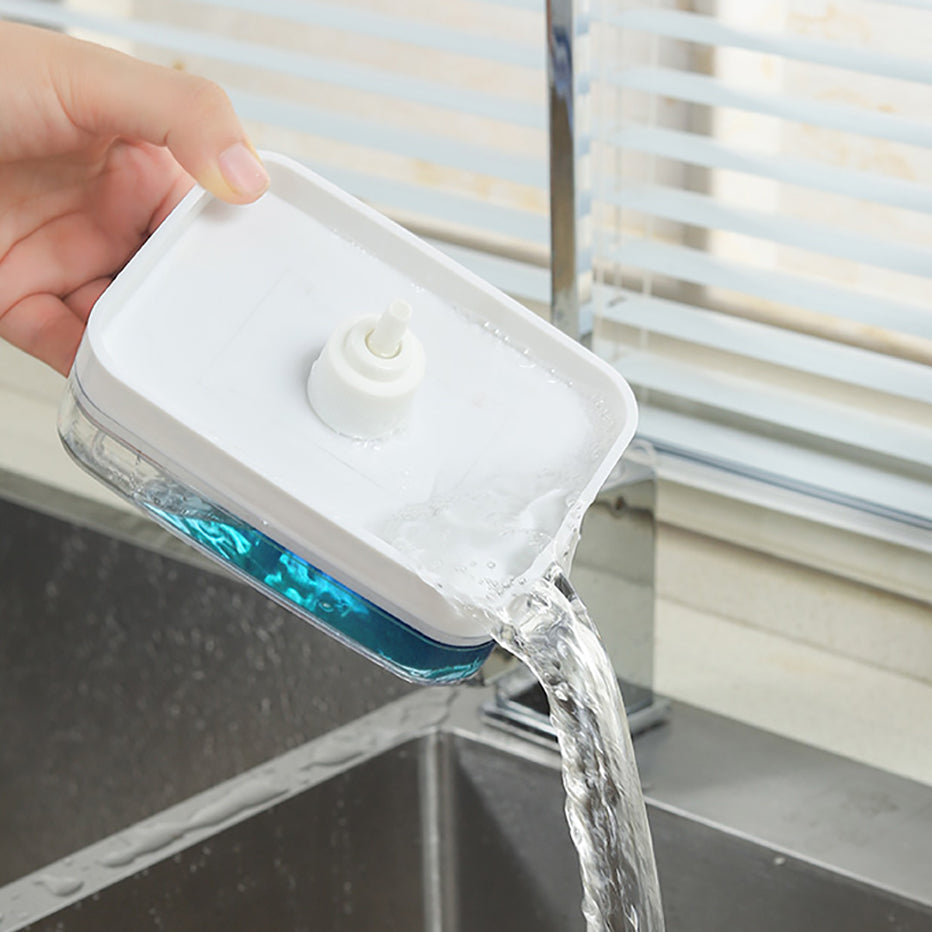 Plastic Hand Dish Soap Dispenser with Sponge Holder - China