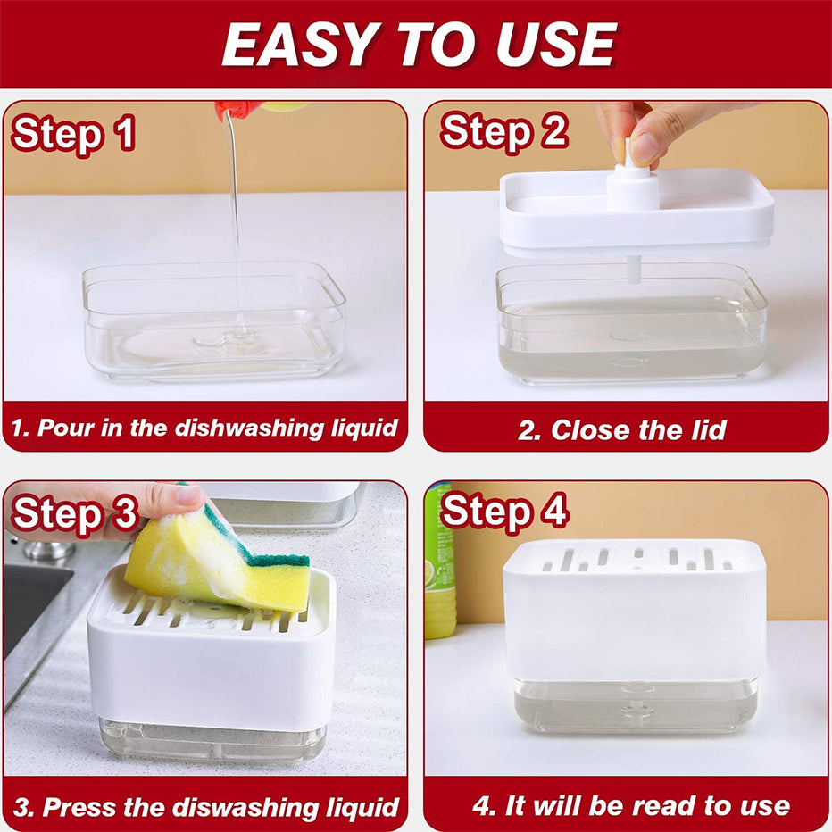 Dish Liquid Soap Dispenser Box for Kitchen – My Soap Dispenser