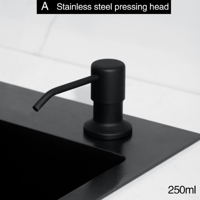 Stylish Black Sink Soap Dispenser
