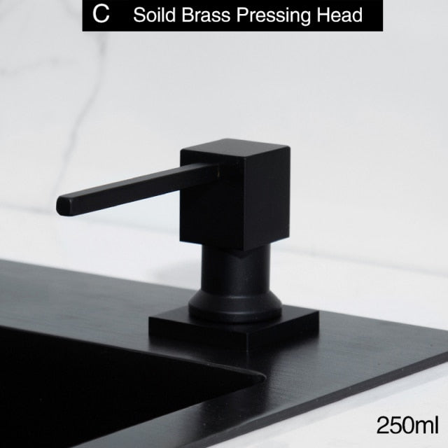 Stylish Black Sink Soap Dispenser