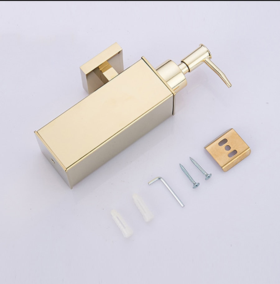 Wall Mounted Gold Soap Dispenser