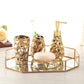 Ceramic Gold 4pcs Bathroom Set